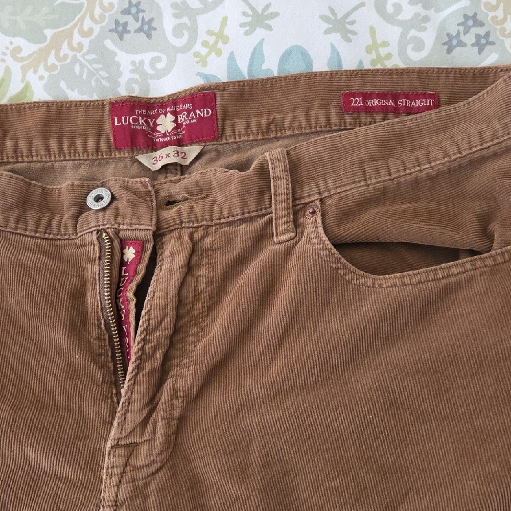 Lucky Brand Men's Tan Corduroy Pants